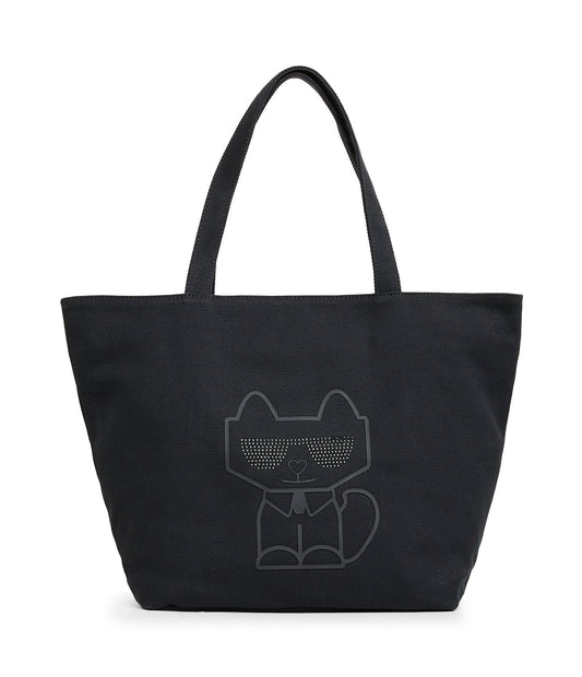 K.A.R.L L.A.G.E.R.F.E.L.D CANNES CANVAS TOTE BAG