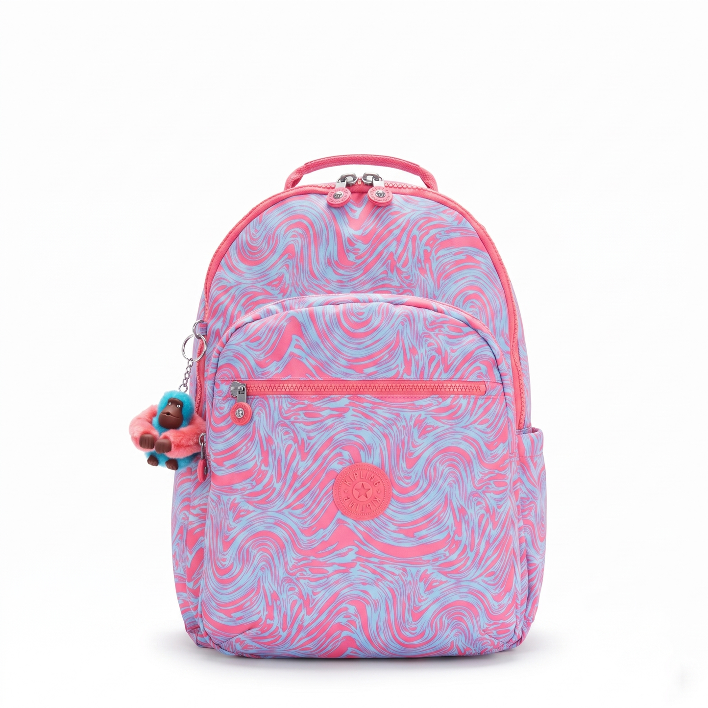 K.I.P.L.I.N.G Laptop KI5210 WAVY PINK BLUE School Backpack
