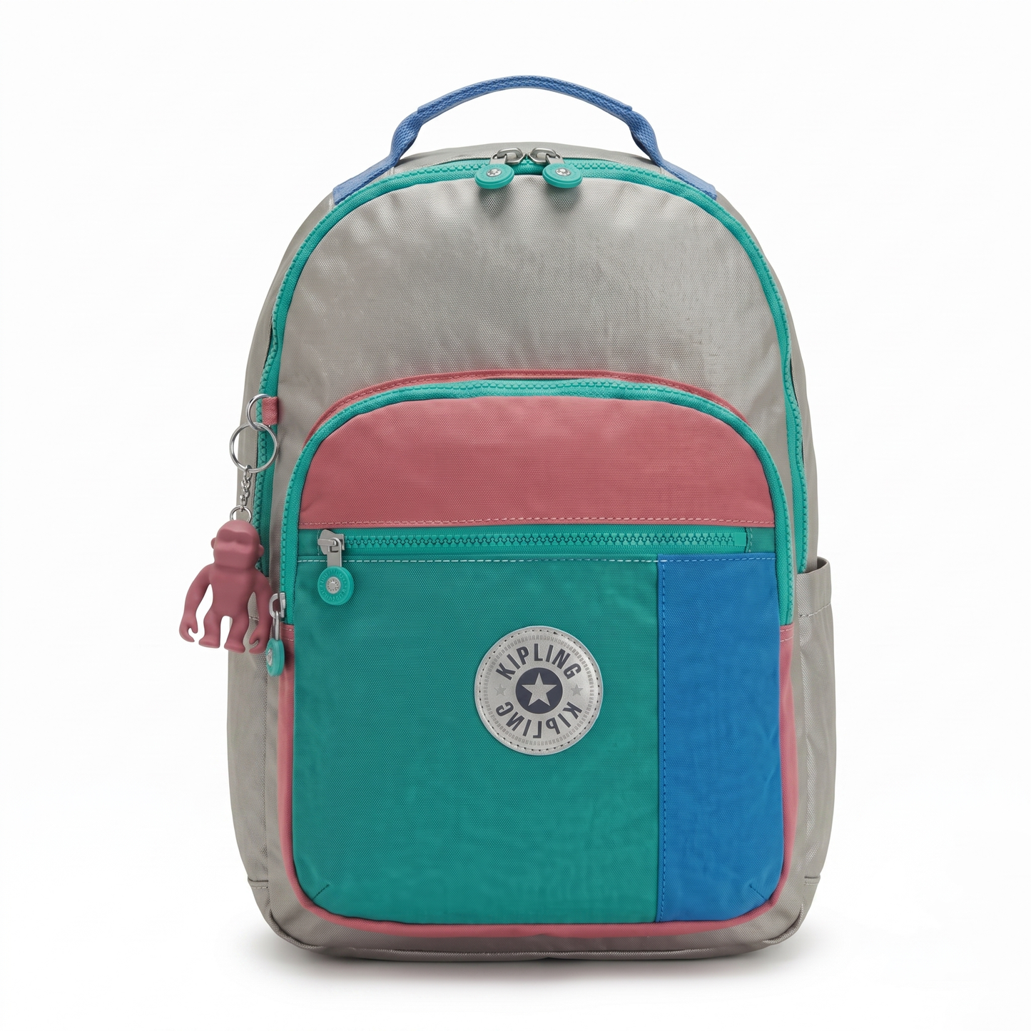 K.I.P.L.I.N.G Laptop KI5210 METALLIC SILVER SPLICING School Backpack