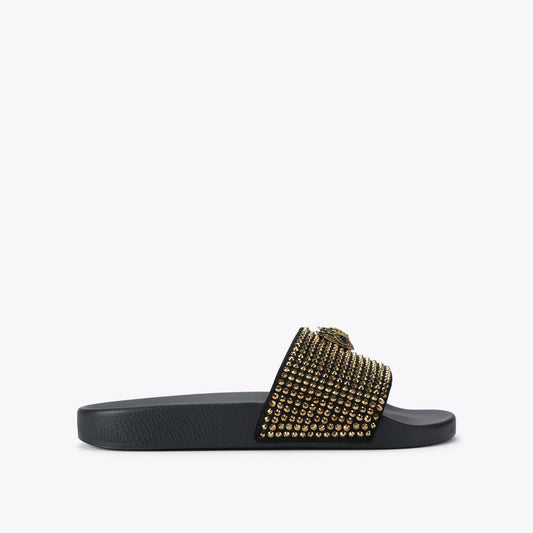 KURT GEIGER LONDON MEENA EAGLE SANDAL BLACK