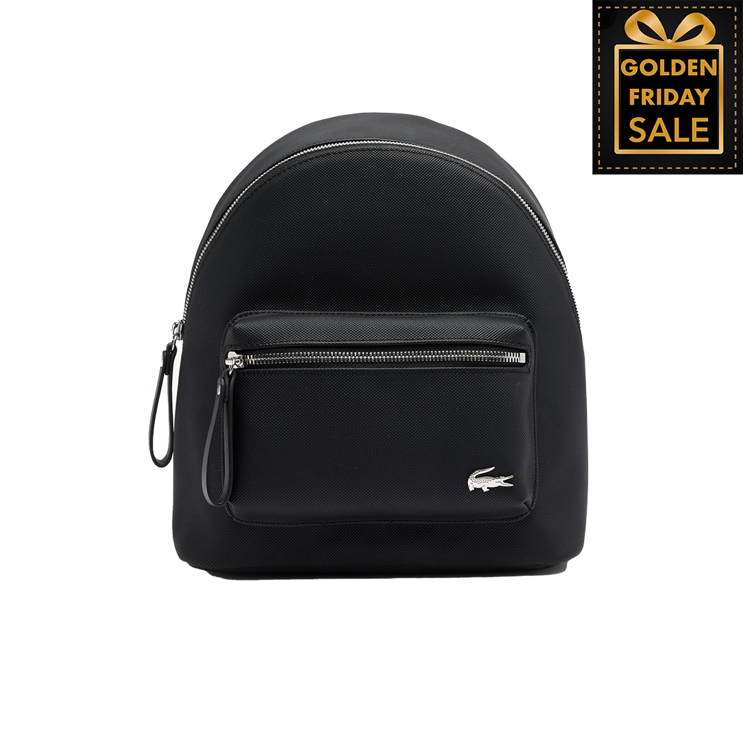 L.A.C.O.S.T.E Women's Piqué-Effect Canvas Backpack