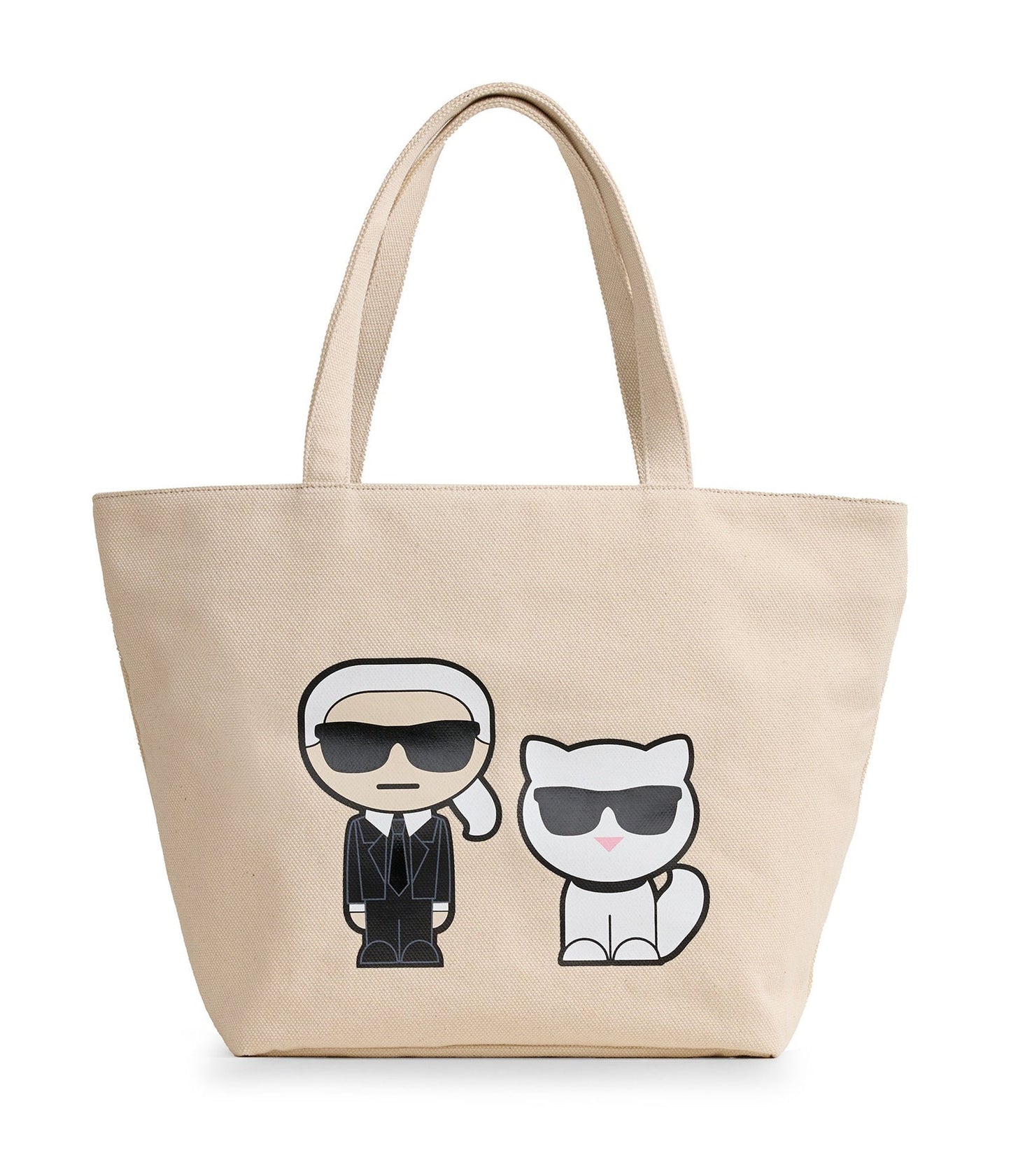 K.A.R.L L.A.G.E.R.F.E.L.D CANNES CANVAS TOTE BAG
