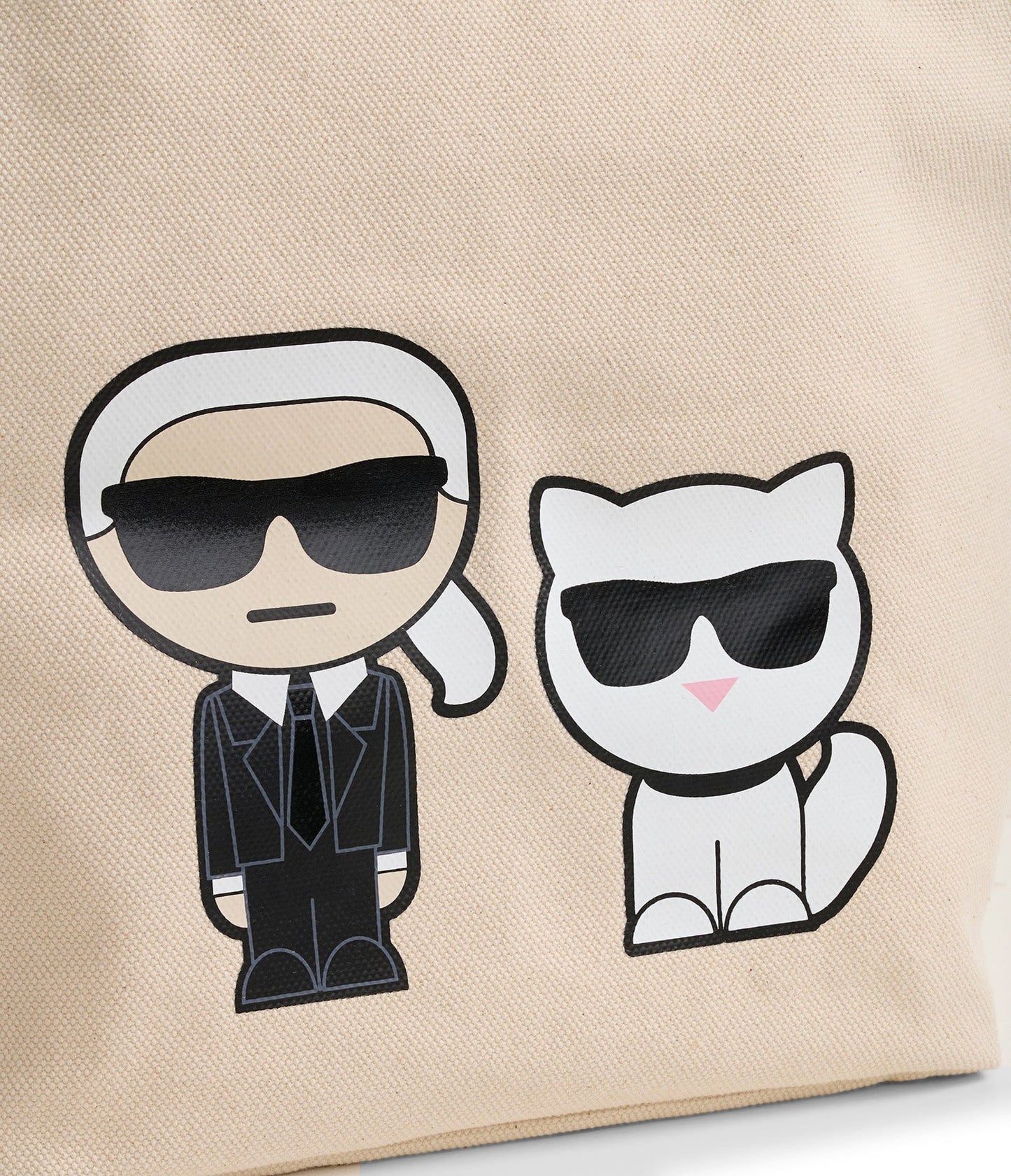 K.A.R.L L.A.G.E.R.F.E.L.D CANNES CANVAS TOTE BAG