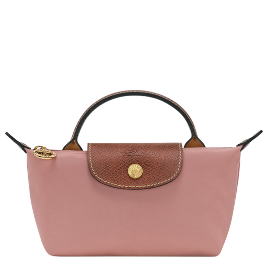 LONGCHAMP  POUCH WITH HANDLE PINK