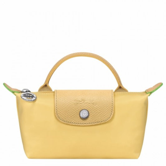 LONGCHAMP  POUCH WITH HANDLE YELLOW