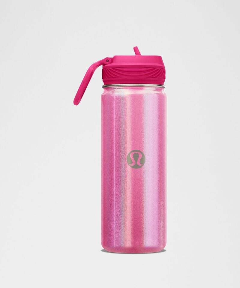 L.U.L.U.L.E.M.O.N  Back To Life Sport Bottle 18oz Straw Lid Iridescent