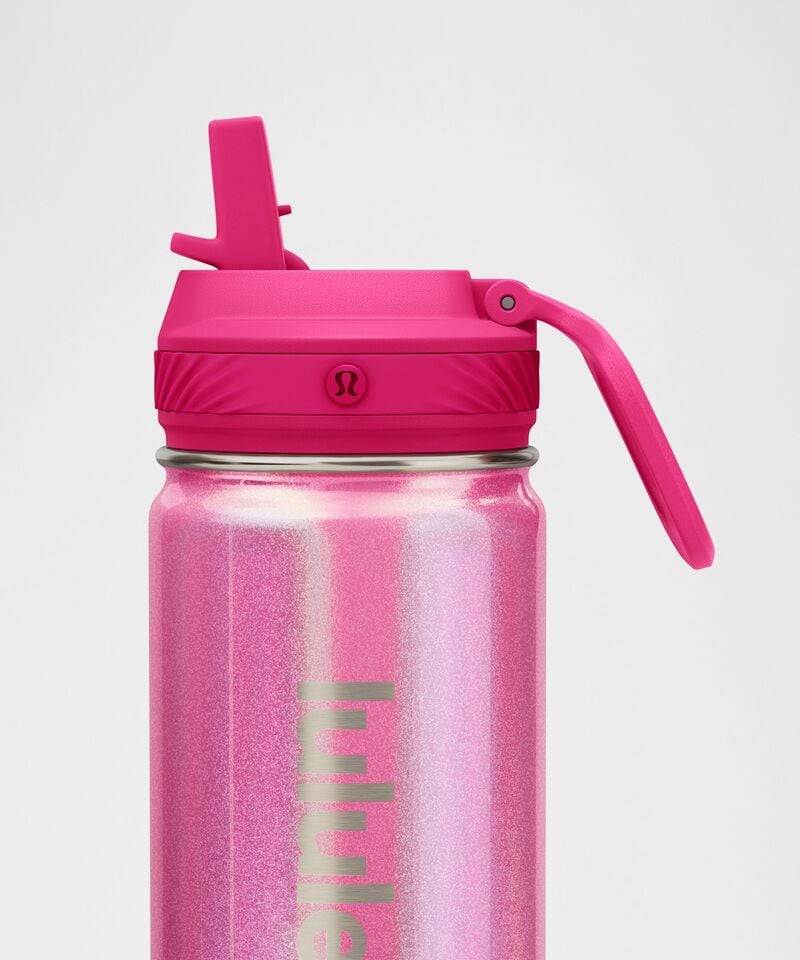 L.U.L.U.L.E.M.O.N  Back To Life Sport Bottle 18oz Straw Lid Iridescent
