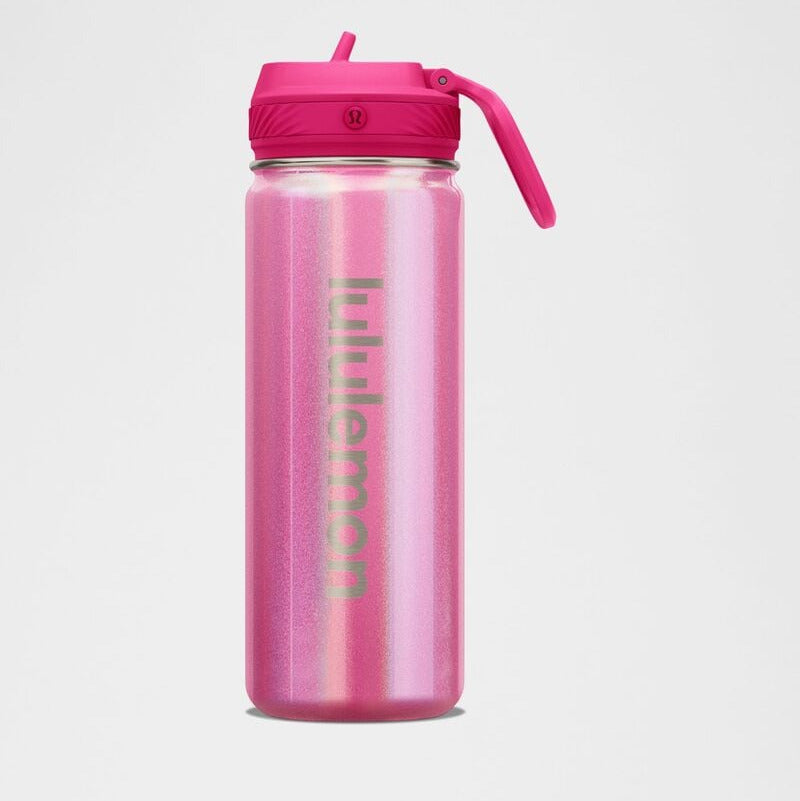 LULULEMON  Back To Life Sport Bottle 18oz Straw Lid Iridescent