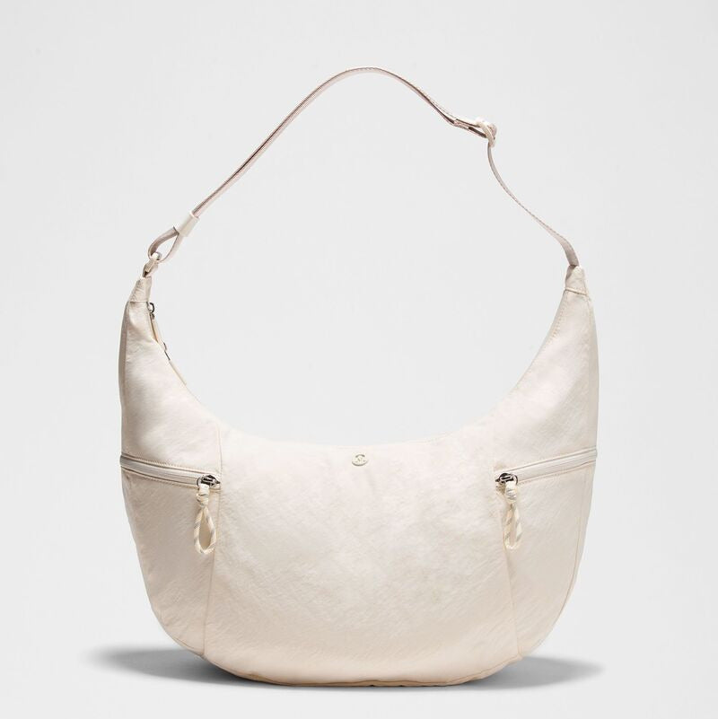 LULULEMON Large Slouchy Sling Bag 13L IVORY/SILVER