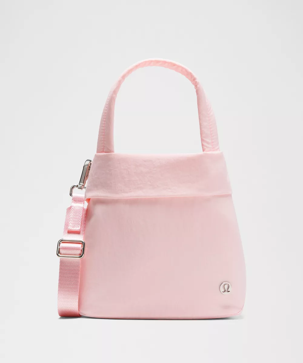 LULULEMON Level Small Tote Bag Pink Pearl/Silver