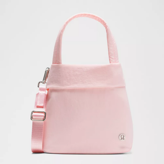LULULEMON Level Small Tote Bag Pink Pearl/Silver