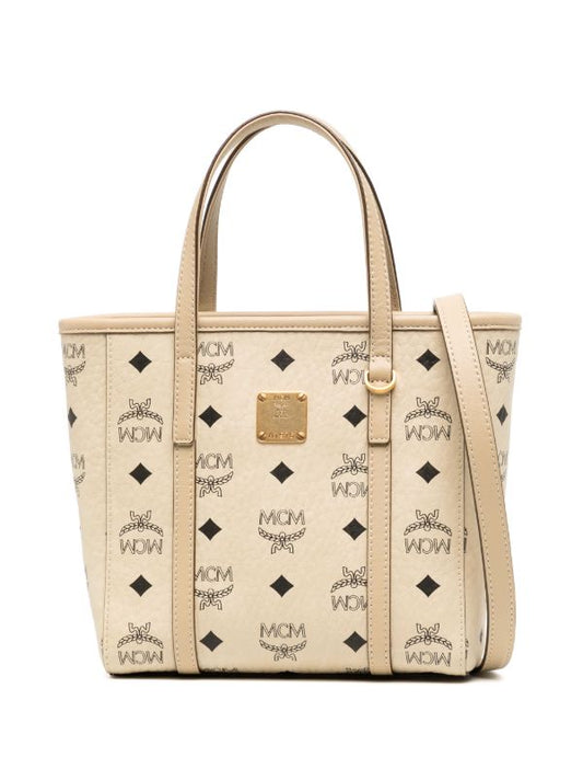 M.C.M AREN TOP-ZIP SHOPPER IN VISETOS HANDBAG