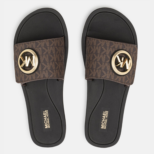 MICHAEL KORS Signature Logo Slide Sandal