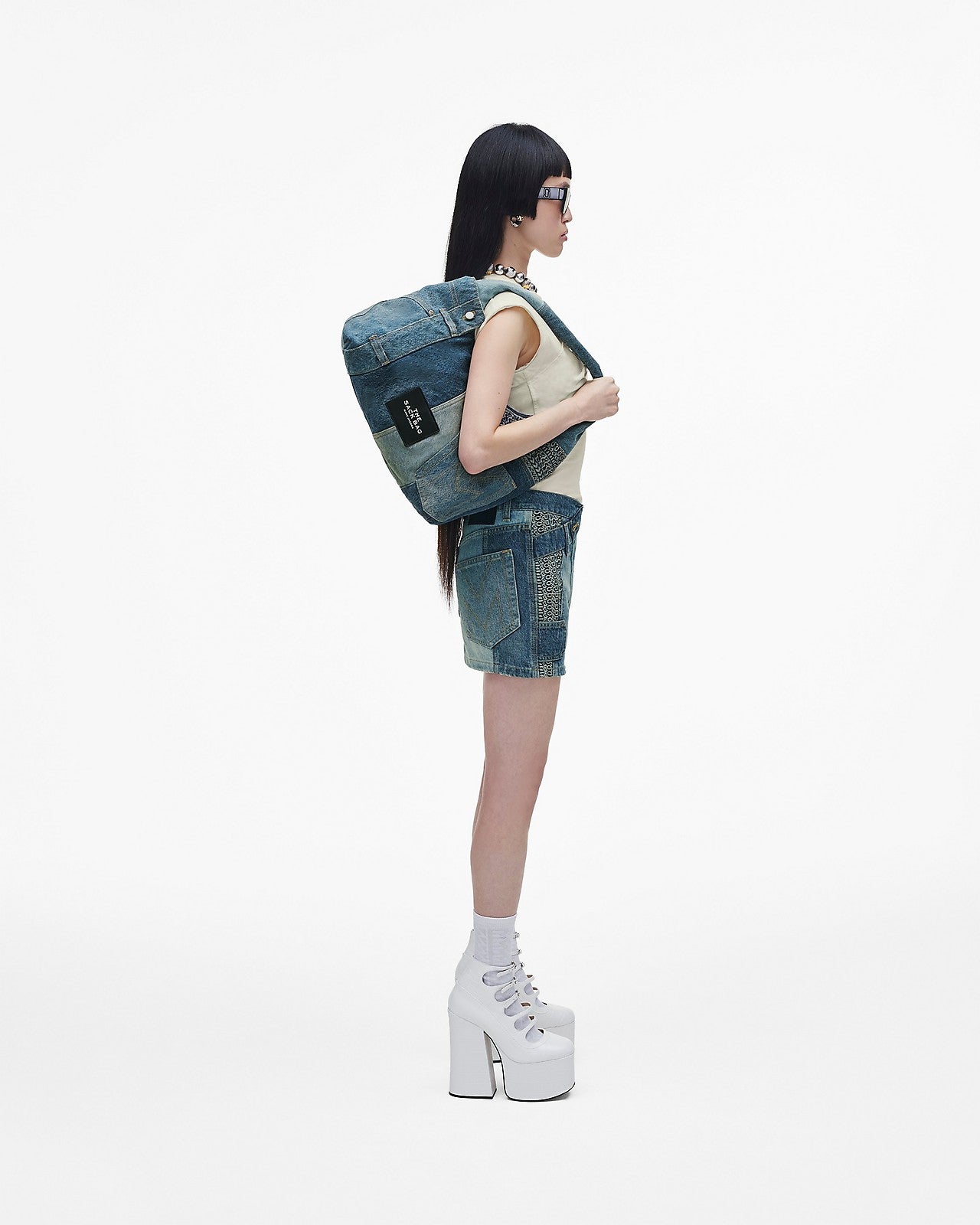 M.A.R.C J.A.C.O.B.S The Deconstructed Denim Sack Bag