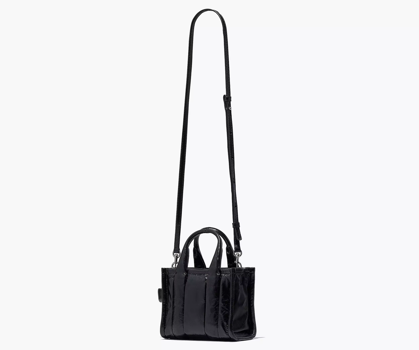 M.A.R.C J.A.C.O.B.S SHINY CRINKLE LEATHER MINI TOTE