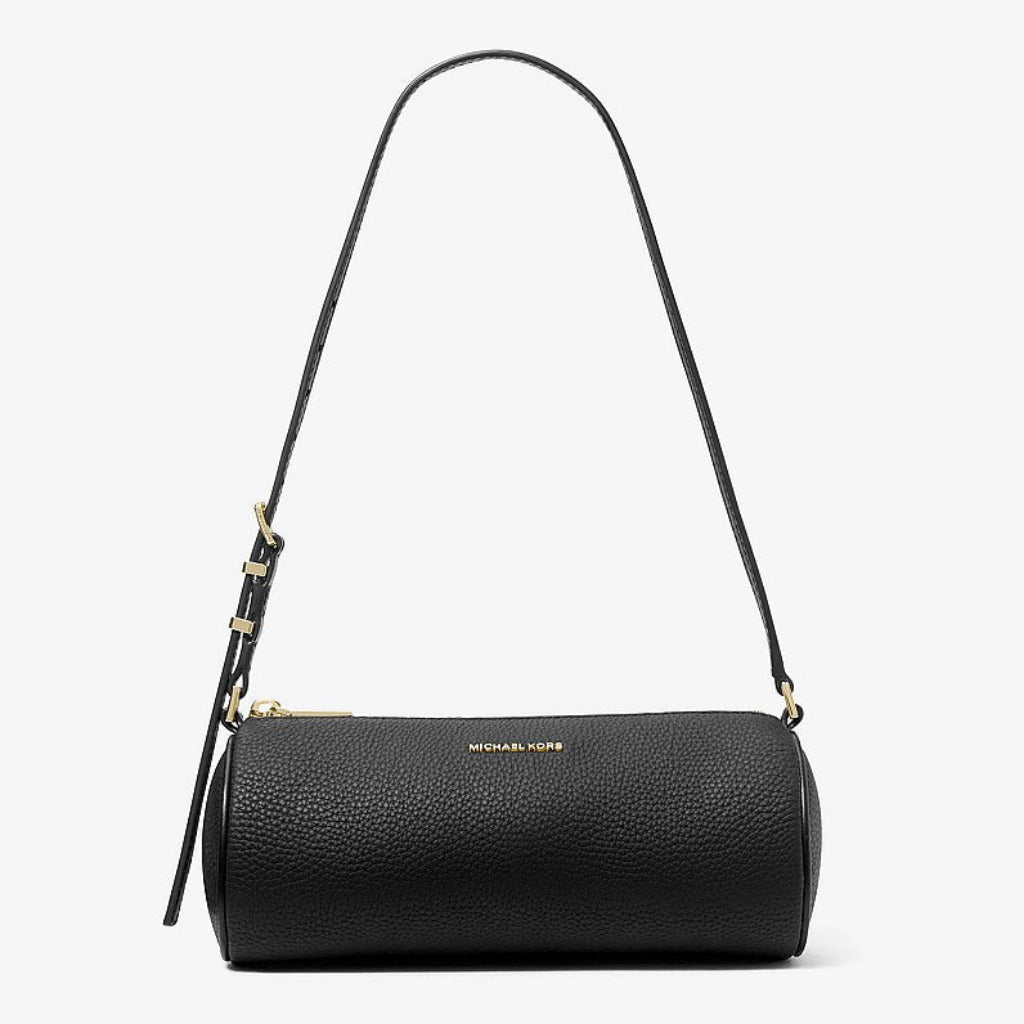 M.I.C.H.A.E.L K.O.R.S Small Cylindrical Izzy Pouch in Grained Leather