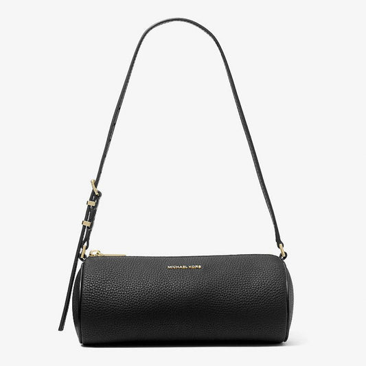 M.I.C.H.A.E.L K.O.R.S Small Cylindrical Izzy Pouch in Grained Leather