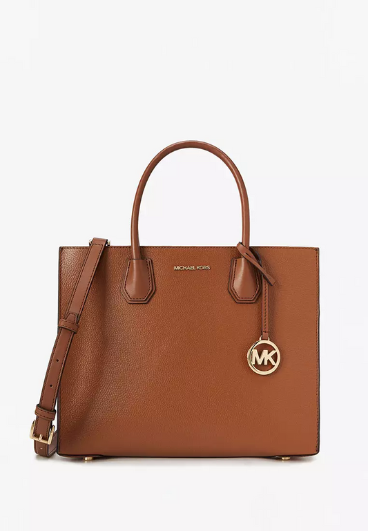 M.i.c.h.a.e.l K.o.r.s Mercer Large Pebbled Leather Accordion Tote Bag