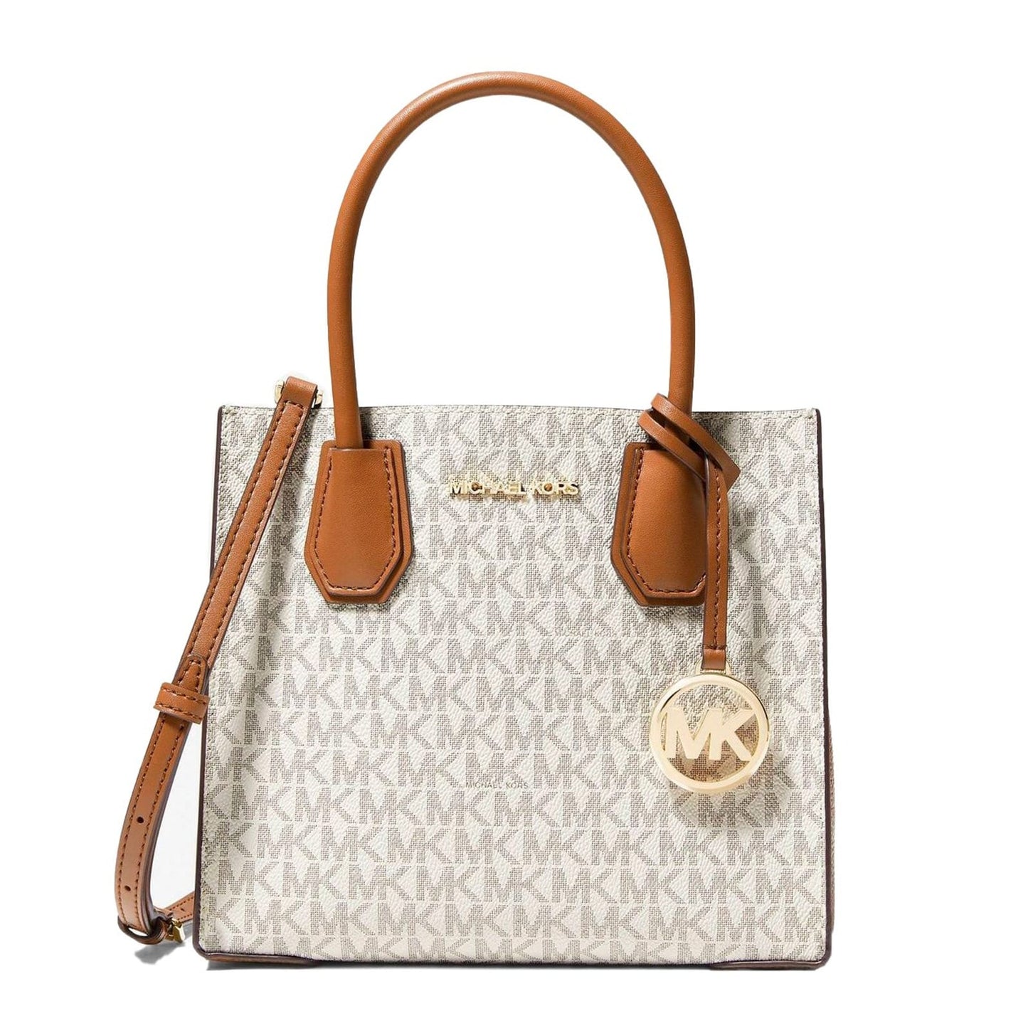 M.I.C.H.A.E.L K.O.R.S Mercer Medium Logo and Leather Accordion Crossbody Bag