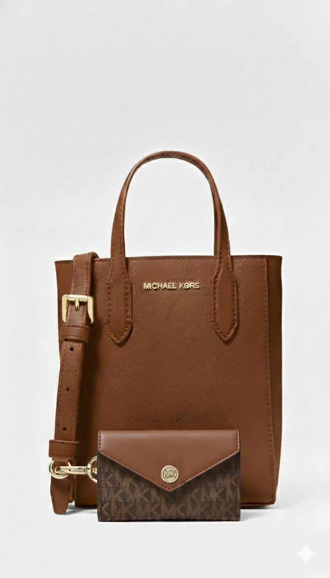 M.I.C.H.A.E.L K.O.R.S Vincent Extra-Small Saffiano Leather Crossbody Bag With Card Case