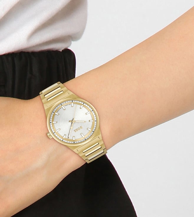 B.O.S.S Analog White Dial Women's Watch