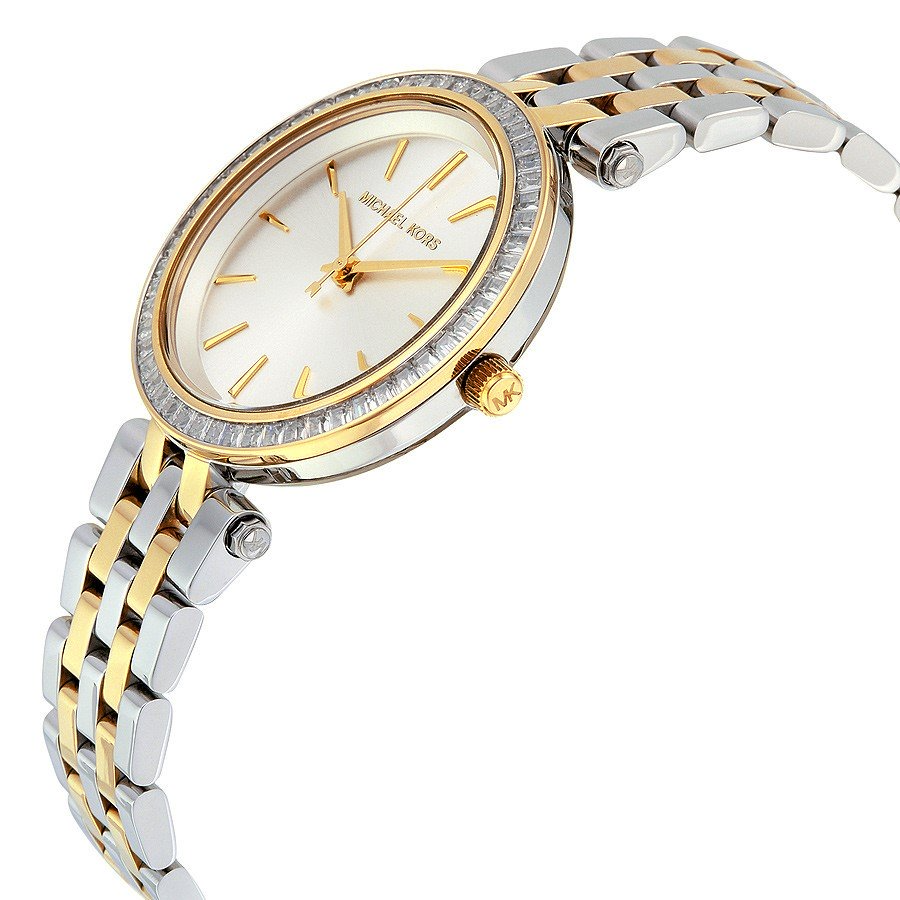 MICHAEL KORS Darci Pearl White Two-Tone Ladies Watch Analog/Quartz