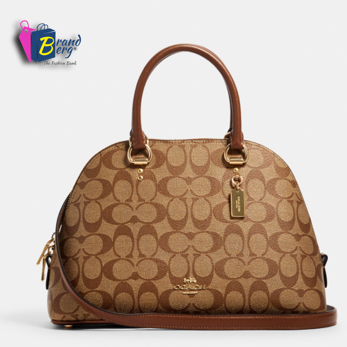 COACH Katy Satchel Bag with Detachable Strap for Shoulder/Crossbody Wear