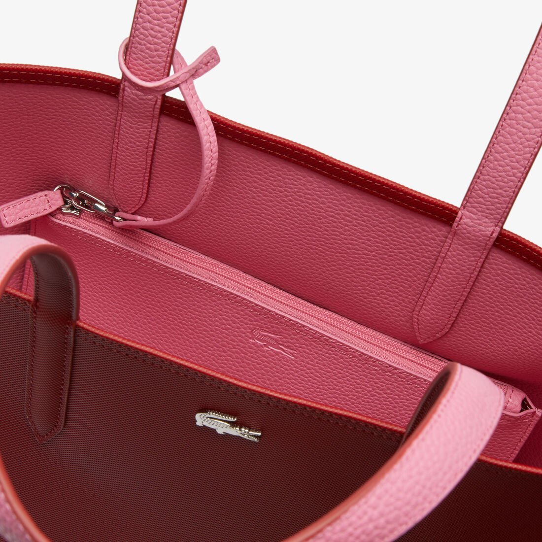 L.A.C.O.S.T.E Anna Reversible Bicolor Tote Bag