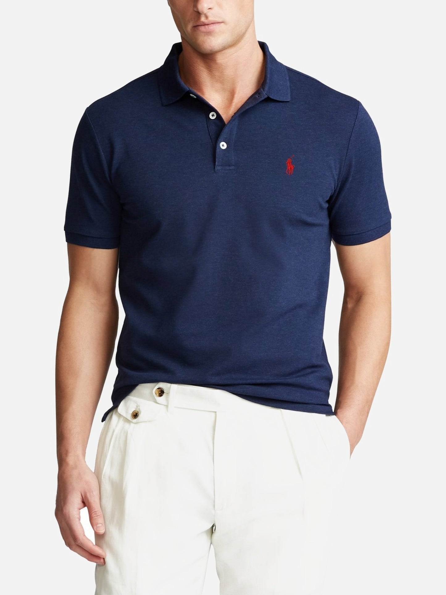 P.o.L-O. R.A.L.P.H. L.A.U.R.E.N. Mesh Polo Shirt Custom Slim Fit Newport