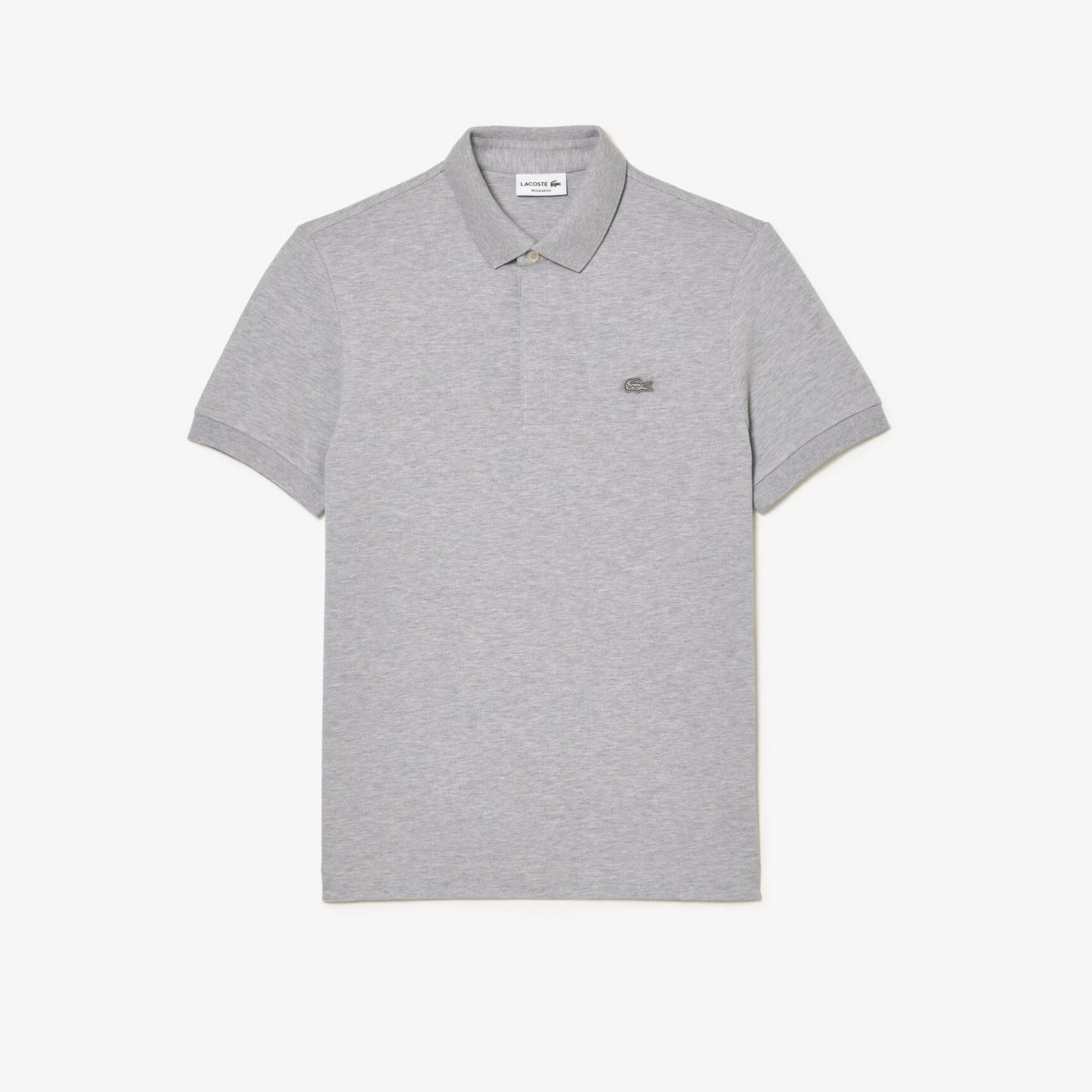 L.a.C.O-S.T.E. Regular Fit Paris Stretch Pique Polo Shirt Gray Chine