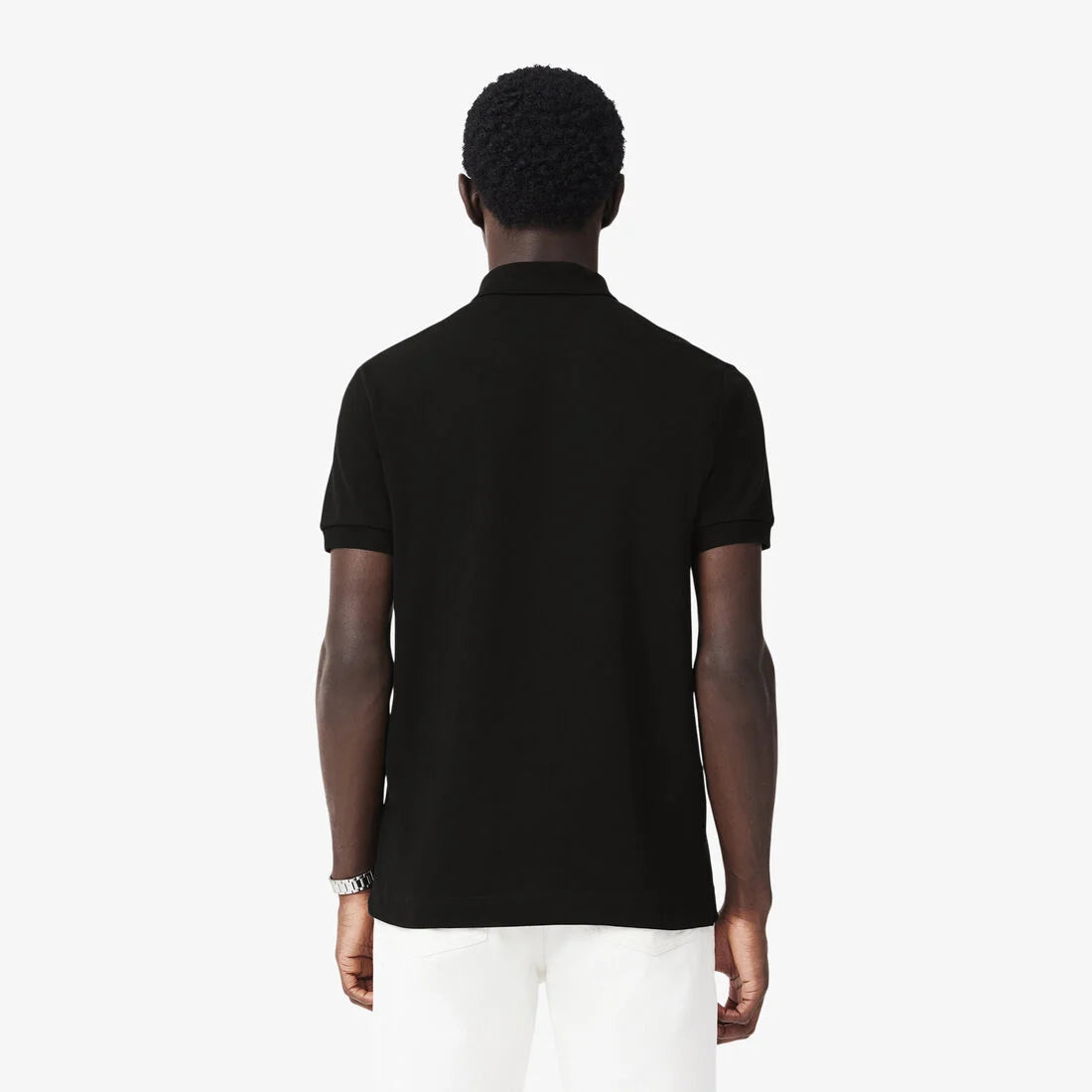 L.a.C.O-S.T.E. Classic Fit Paris Stretch Pique Polo Shirt Black