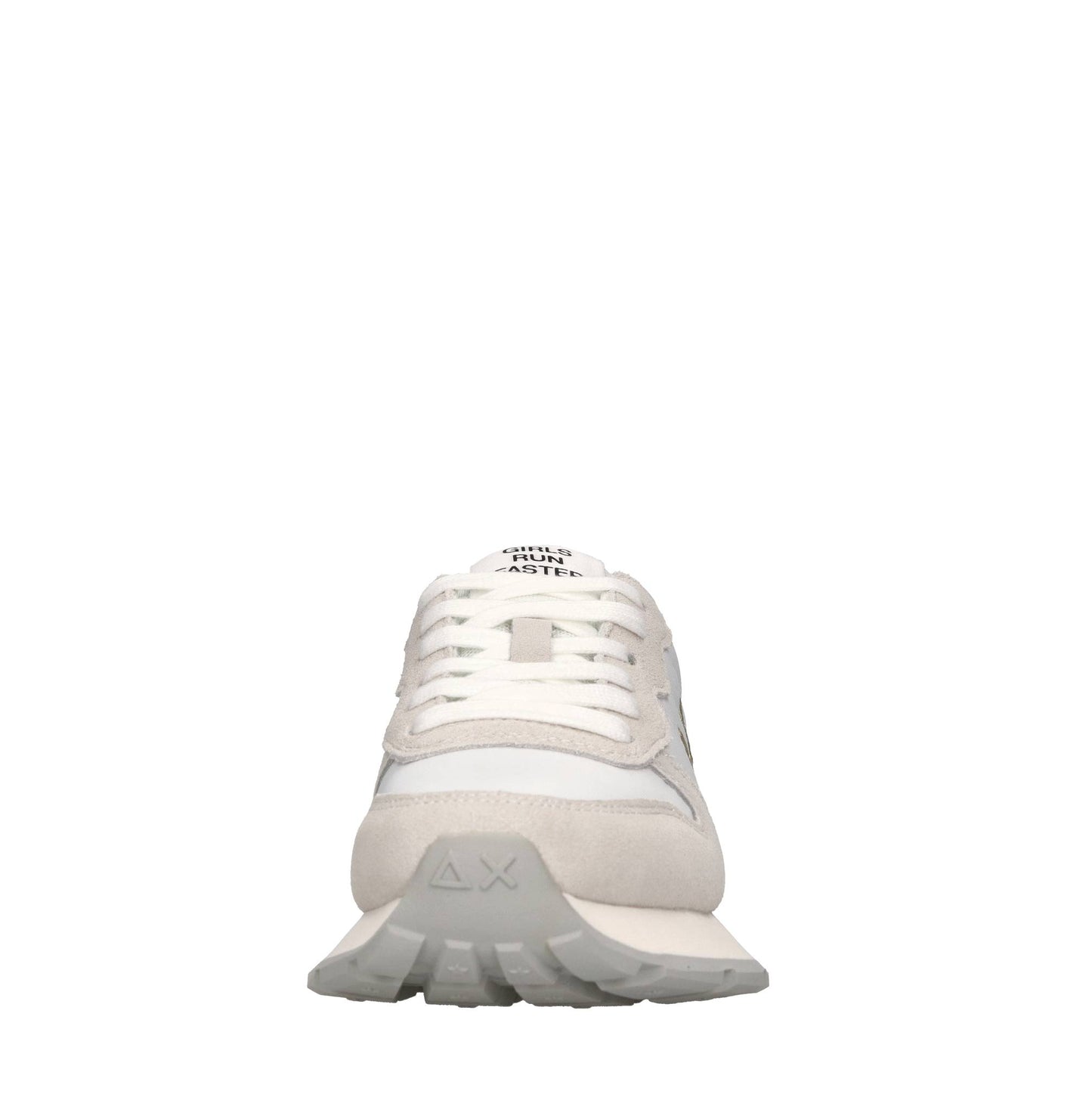 S.U.N68 Ally Gold Silver Suede and Nylon Sneaker