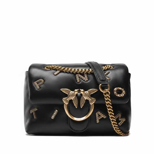 P.I.N.K.O Bag Love Mini Puff Logo Jewel
