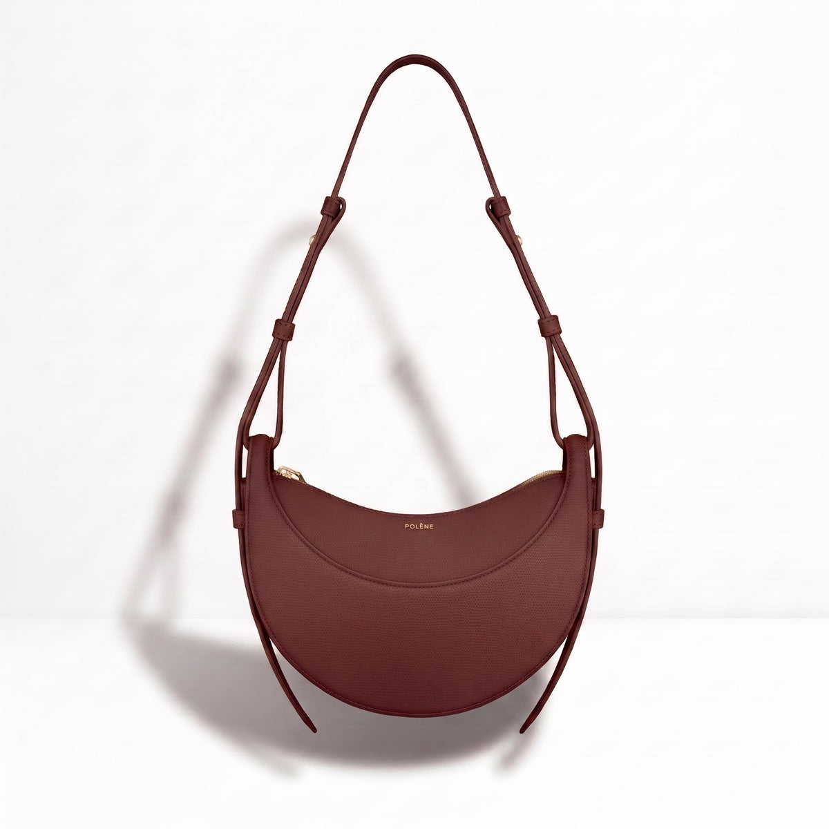 POLENE CNUMERO DIX CROSSBODY BAG Black Cherry