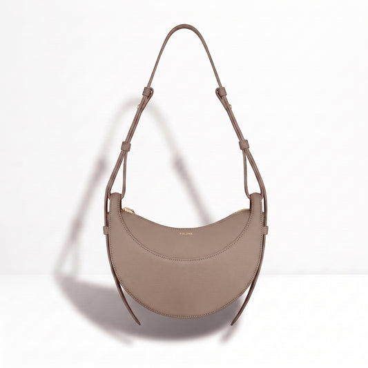 POLENE CNUMERO DIX CROSSBODY BAG Textured TAUPE