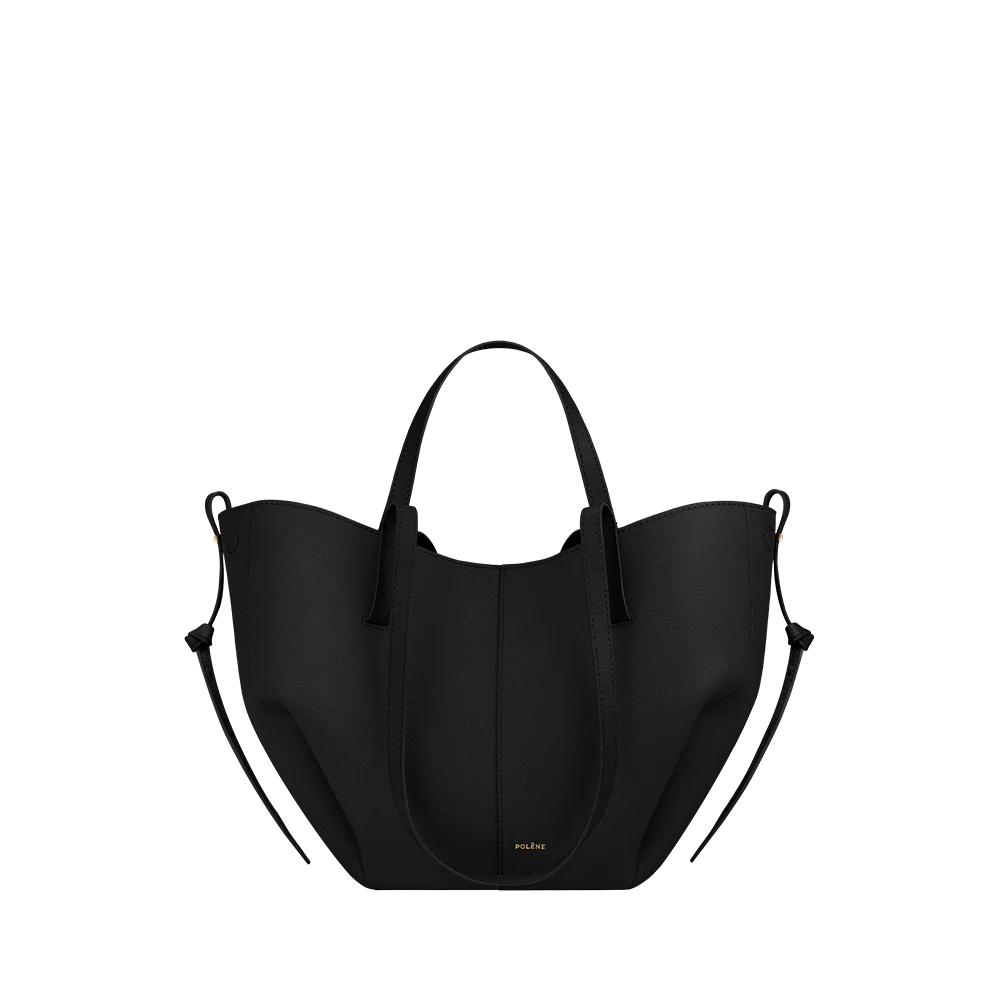 POLENE Cyme MINI Shoulder BAG Textured BLACK