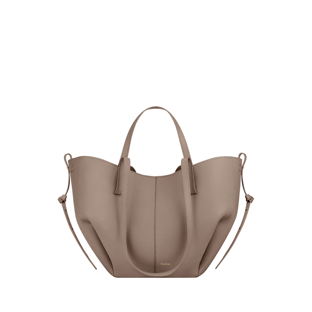 POLENE Cyme MINI Shoulder BAG Textured TAUPE