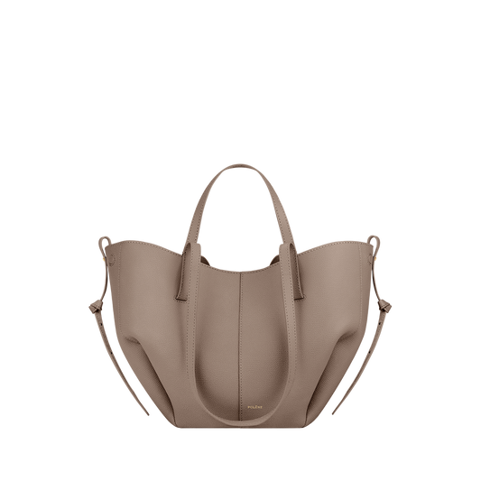 POLENE Cyme MINI Shoulder BAG Textured TAUPE
