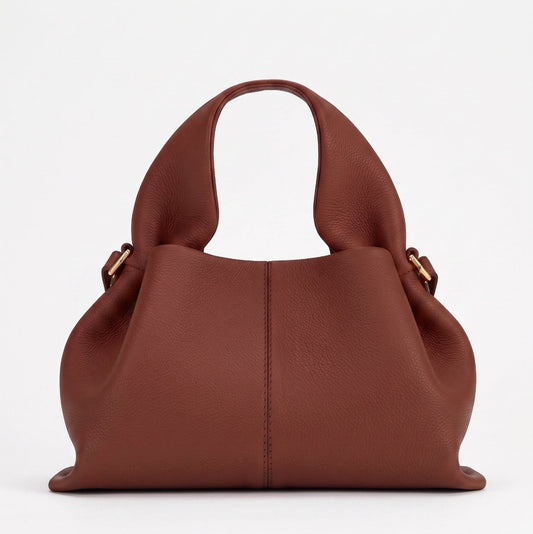 POLENE NUMERO NEUF CROSSBODY & HANDBAG Textured RED CLAY