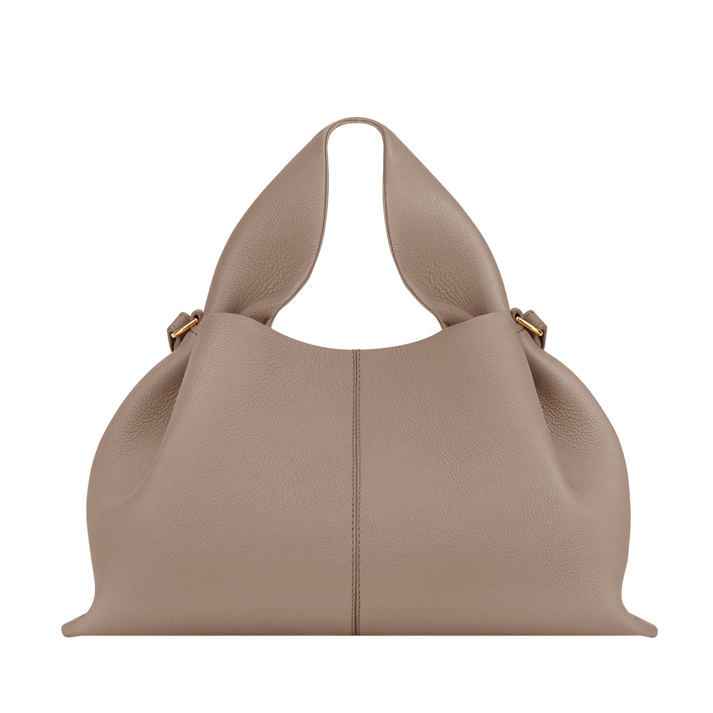 POLENE NUMERO NEUF CROSSBODY & HANDBAG Textured TAUPE