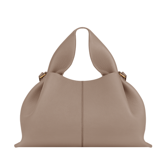 POLENE NUMERO NEUF CROSSBODY & HANDBAG Textured TAUPE