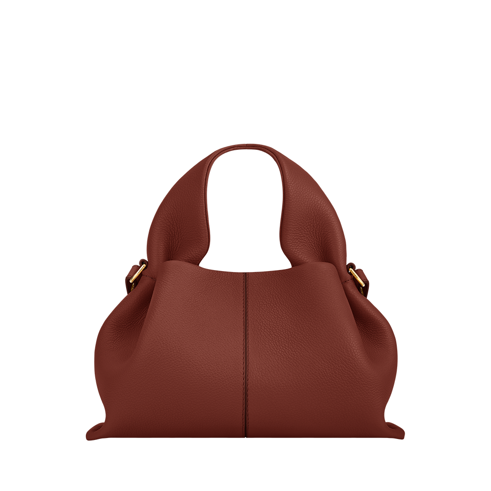 POLENE NUMERO NEUF MINI CROSSBODY BAG RED CLAY