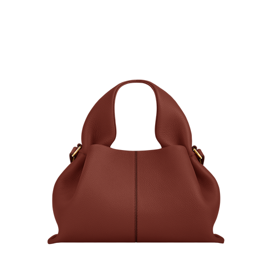 POLENE NUMERO NEUF MINI CROSSBODY BAG RED CLAY