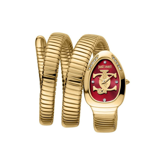 J.U.S.T C.A.V.A.L.L.I  Wrap-Around Analogue Watch