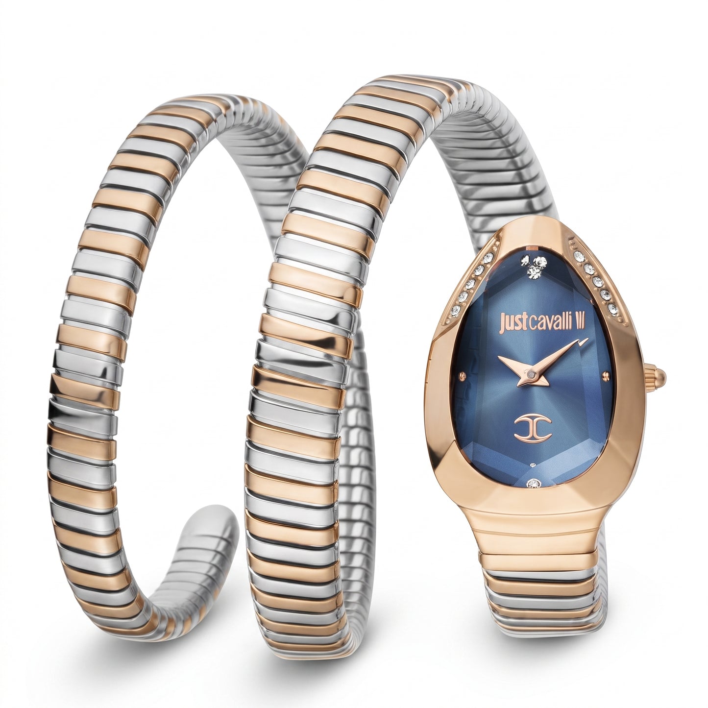 J.U.S.T C.A.V.A.L.L.I  Wrap-Around Analogue Watch
