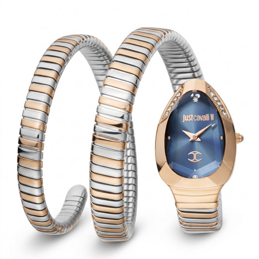 J.U.S.T C.A.V.A.L.L.I  Wrap-Around Analogue Watch