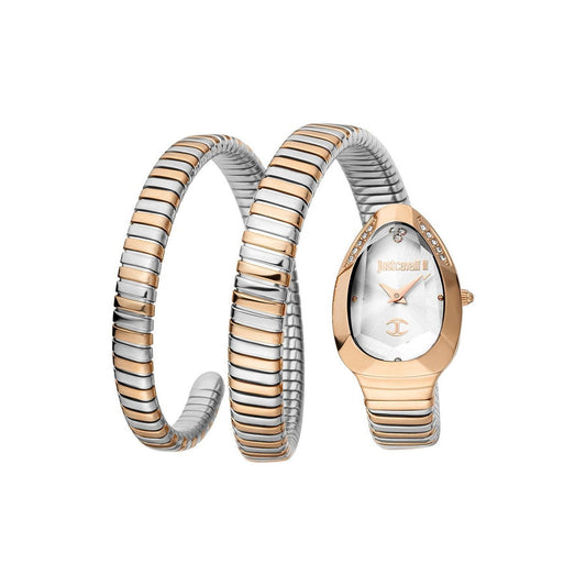 J.U.S.T C.A.V.A.L.L.I  Wrap-Around Analogue Watch