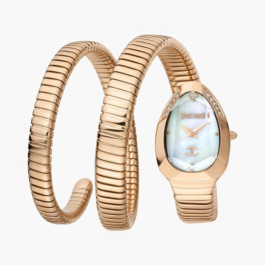 J.U.S.T C.A.V.A.L.L.I  Wrap-Around Analogue Watch