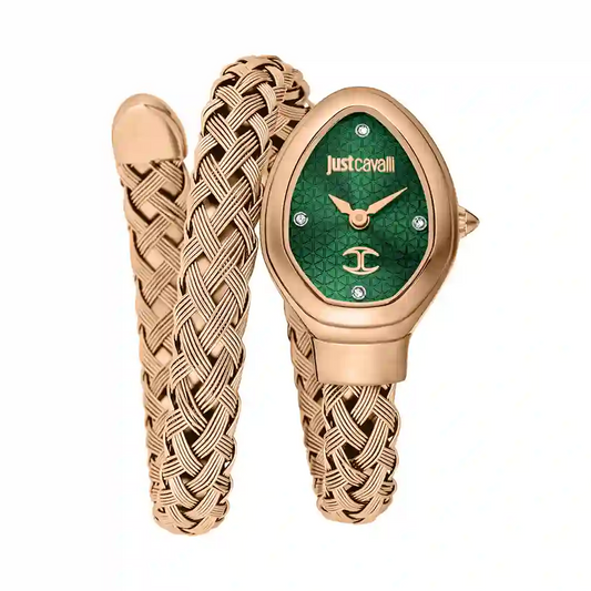 J.U.S.T C.A.V.A.L.L.I  Wrap-Around Analogue Watch