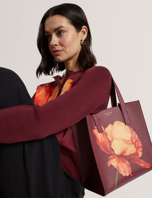 T.E.D B.A.K.E.R  SHIMINA: Printed Flower Small Icon Bag